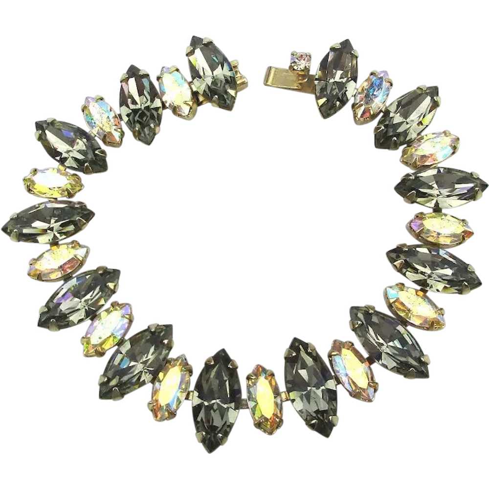 Really Nice Vintage Crystal Rhinestone Bracelet - image 1