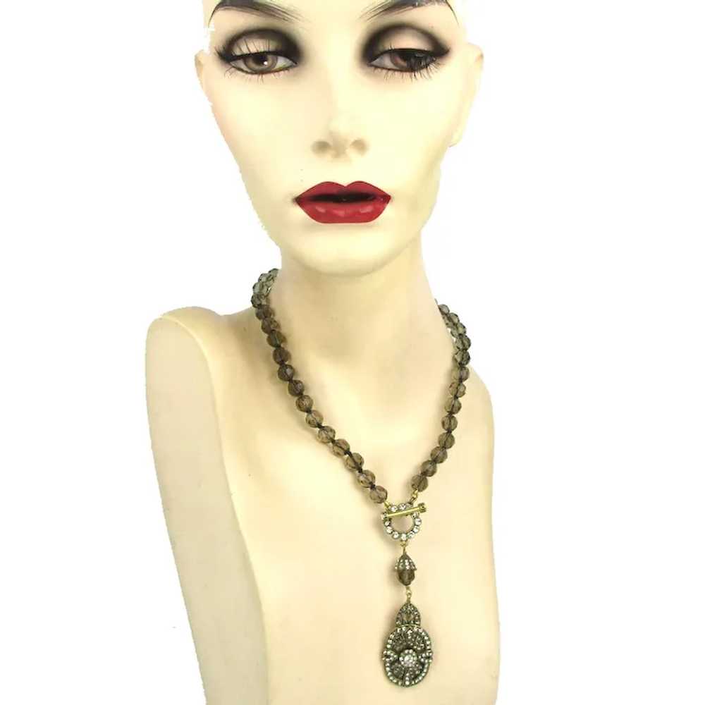 Vintage Heidi Daus Swarovski Crystal Bead Pendant… - image 3