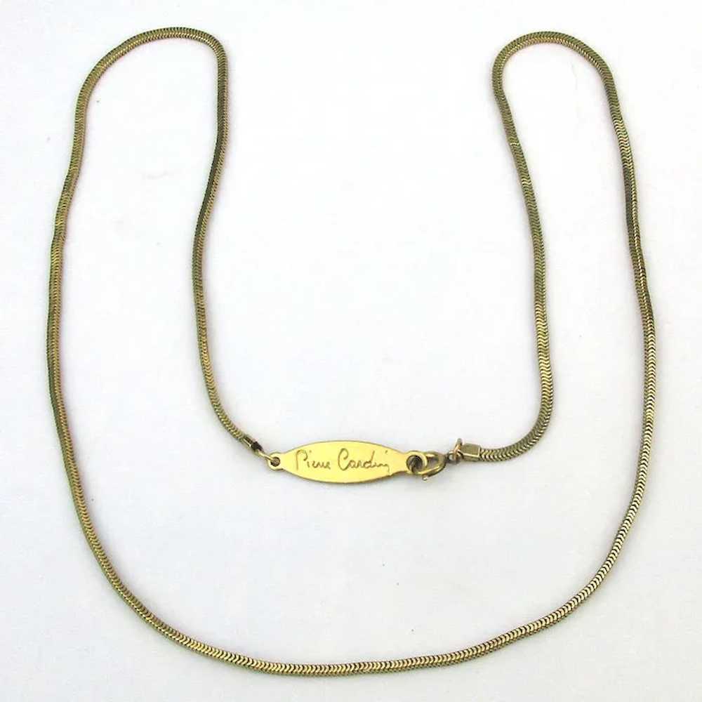 Vintage Pierre Cardin Gold-Filled Name Chain Neck… - image 2