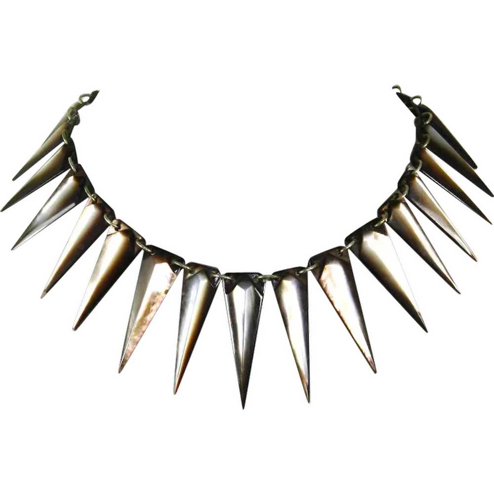 Egyptian Revival style Shell Necklace - image 1