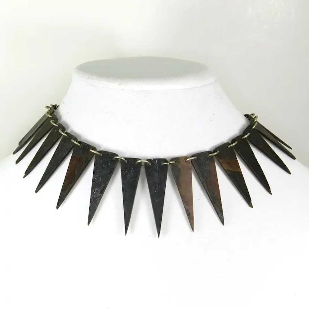 Egyptian Revival style Shell Necklace - image 5