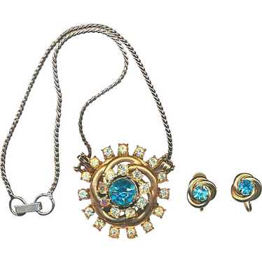Coro 1940s pendant necklace - Gem