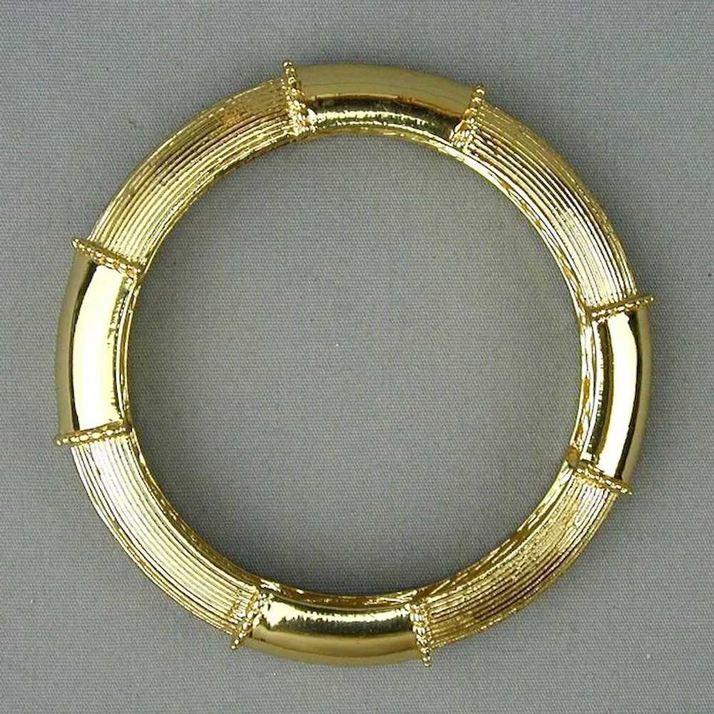 Vintage Lilly Pulitzer Gold-Tone Bangle Bracelet - image 3