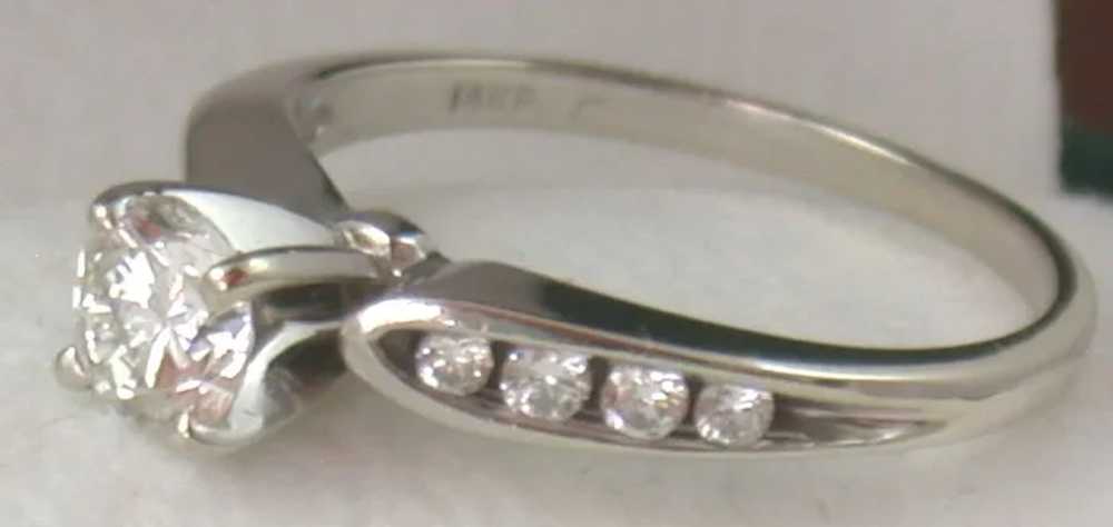 Estate 14KW 0.65 CT Diamond Ring - image 2