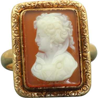 Massive 14K Cameo Ring