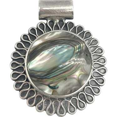Vintage MWS 925 Mexico Sterling Silver Abalone She