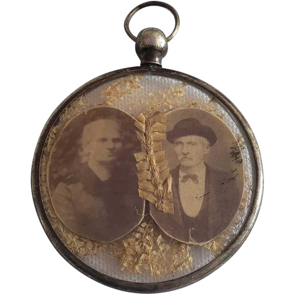 Rare Circa 1870 Victorian Mourning Memorial Penda… - image 1