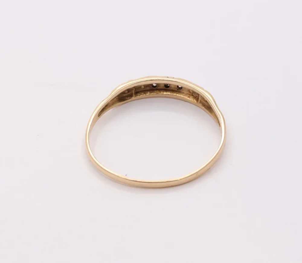 Art Deco Diamonds 14K Yellow Gold Ladies Ring - image 8