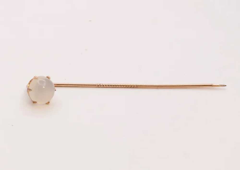 Victorian Moonstone Stick Pin - image 2