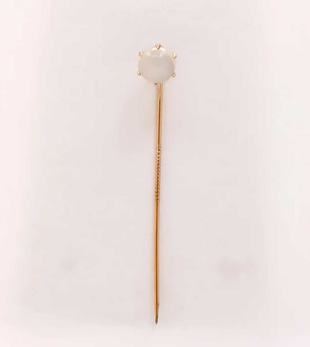 Victorian Moonstone Stick Pin - image 4