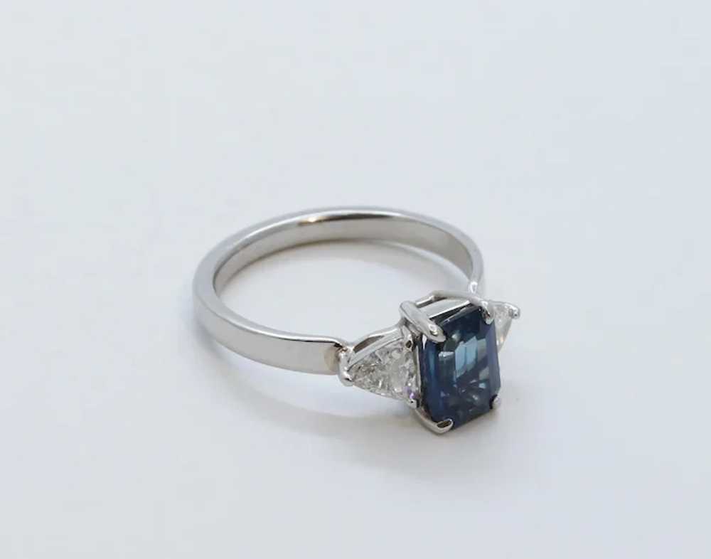 Beautiful Vintage Ladies Blue Sapphire Diamonds P… - image 6