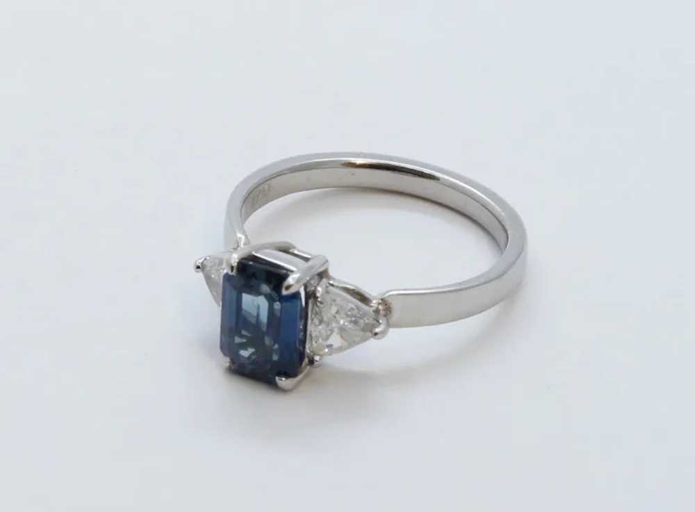 Beautiful Vintage Ladies Blue Sapphire Diamonds P… - image 7