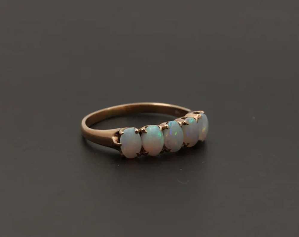 Vintage Opals 14K Yellow Gold Ring - image 3