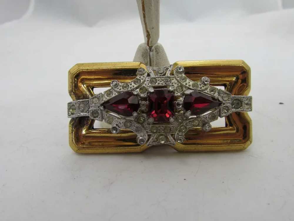 Vintage McClelland Barklay 1940's Goldtone Pin Wi… - image 3