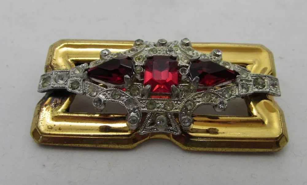 Vintage McClelland Barklay 1940's Goldtone Pin Wi… - image 4