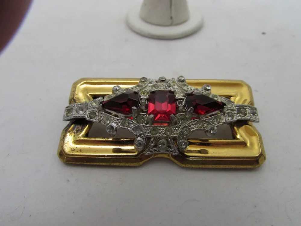 Vintage McClelland Barklay 1940's Goldtone Pin Wi… - image 5