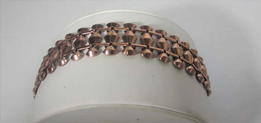 Vintage 1950's Renoir Copper Segment Bracelet - image 6