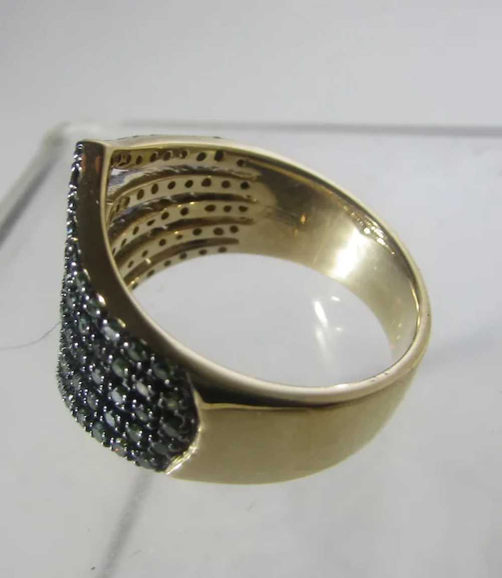 14 Karat Yellow Gold Designer Band Covered By Tsa… - image 6