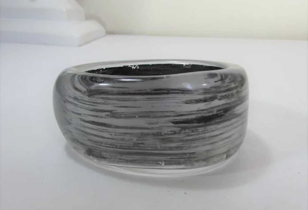 Lucite Cuff in  Silver and Black - image 3