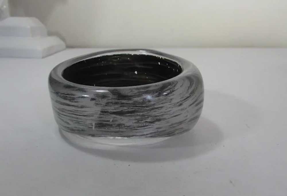 Lucite Cuff in  Silver and Black - image 7