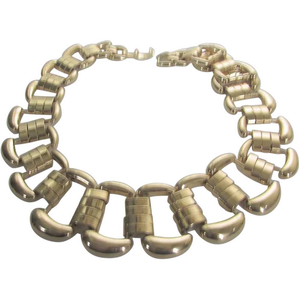 Goldtone Large Open Link Necklace - image 1
