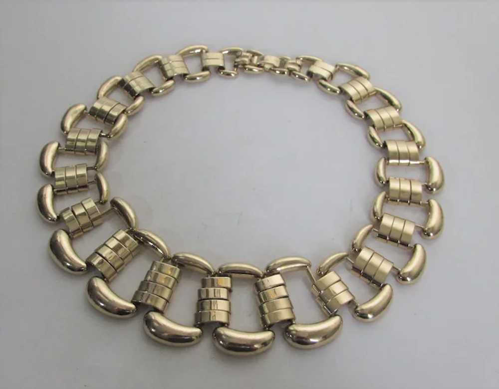 Goldtone Large Open Link Necklace - image 3