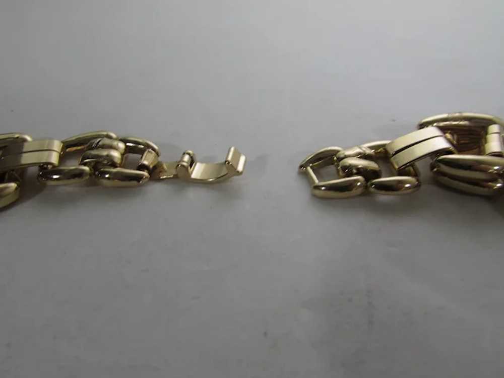 Goldtone Large Open Link Necklace - image 8