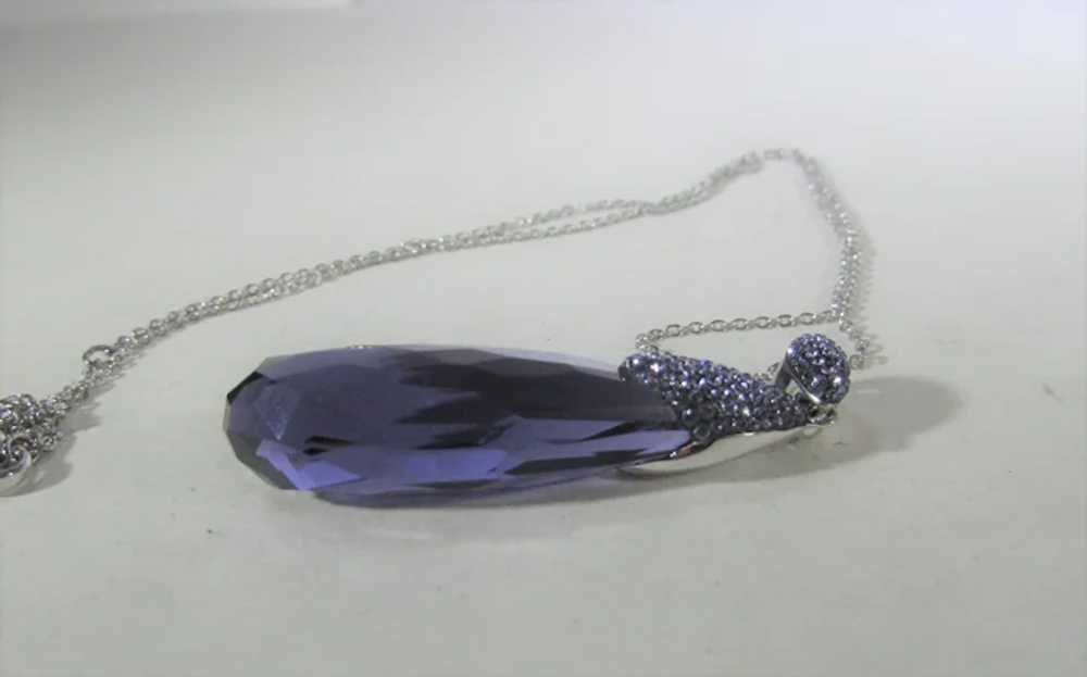 Swarovski  Stunning Purple Crystal Drop - image 10