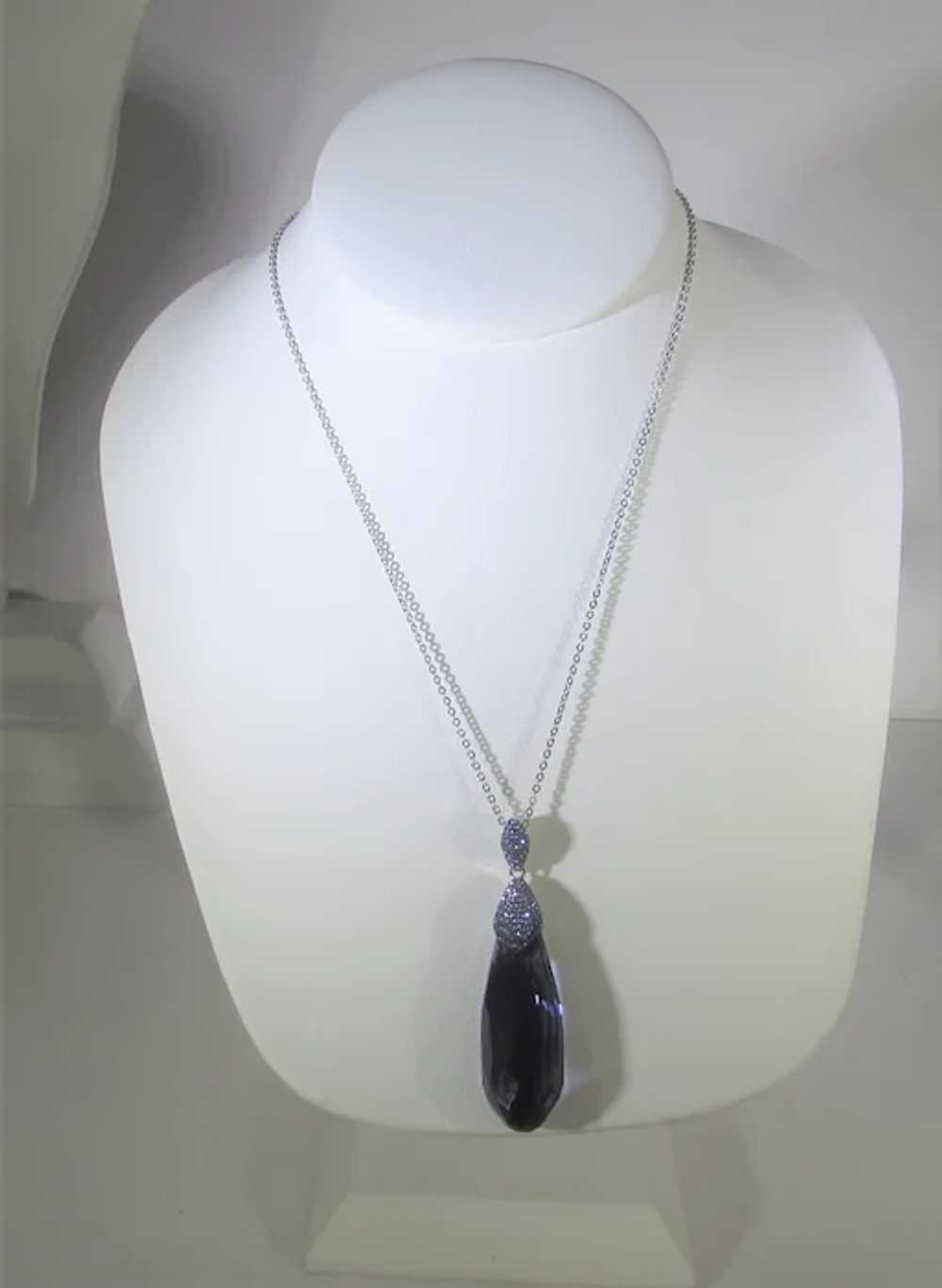 Swarovski  Stunning Purple Crystal Drop - image 6
