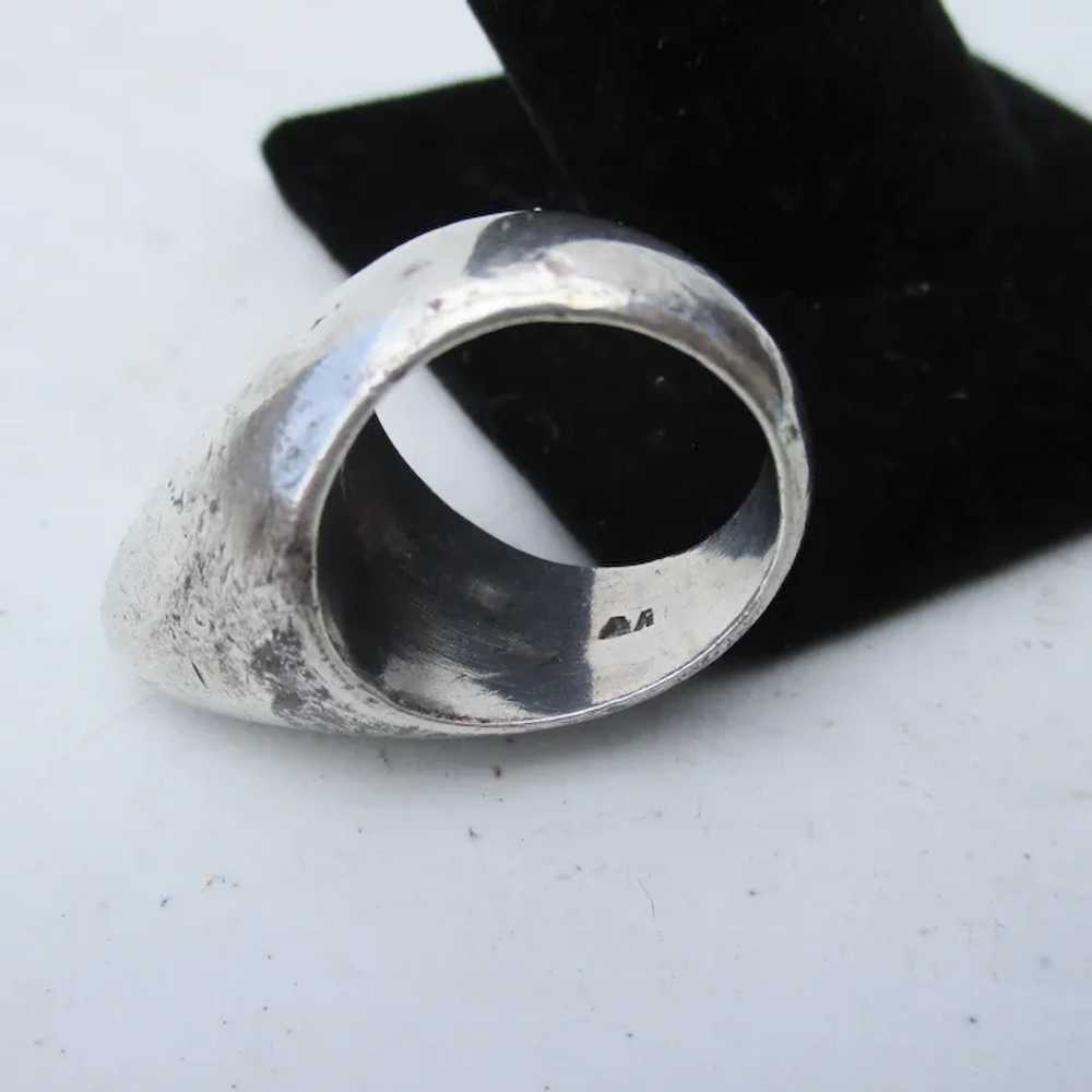 Mexican Silver Ring Dome Spike Ring - image 3