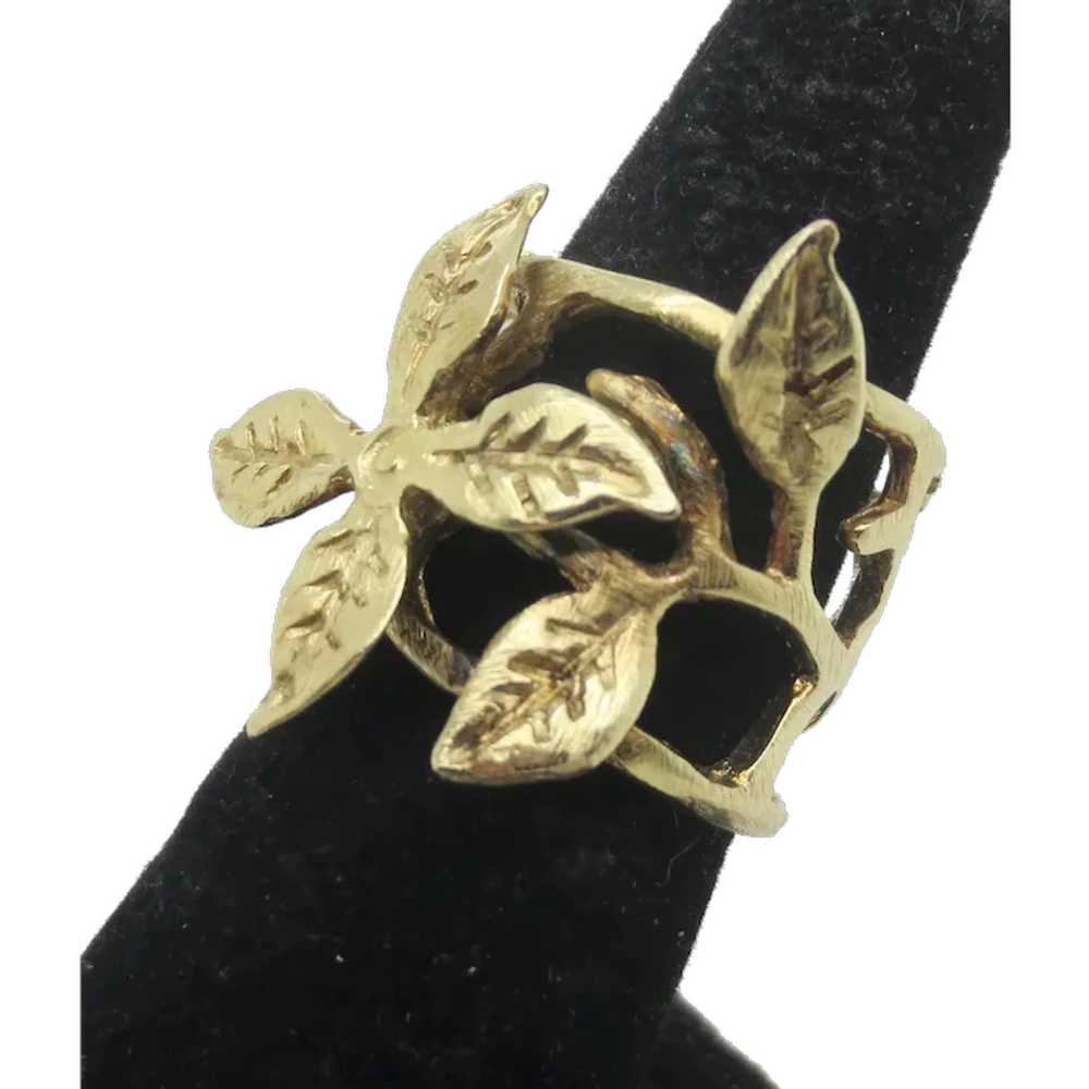 Gilt Metal Split Ring - image 1