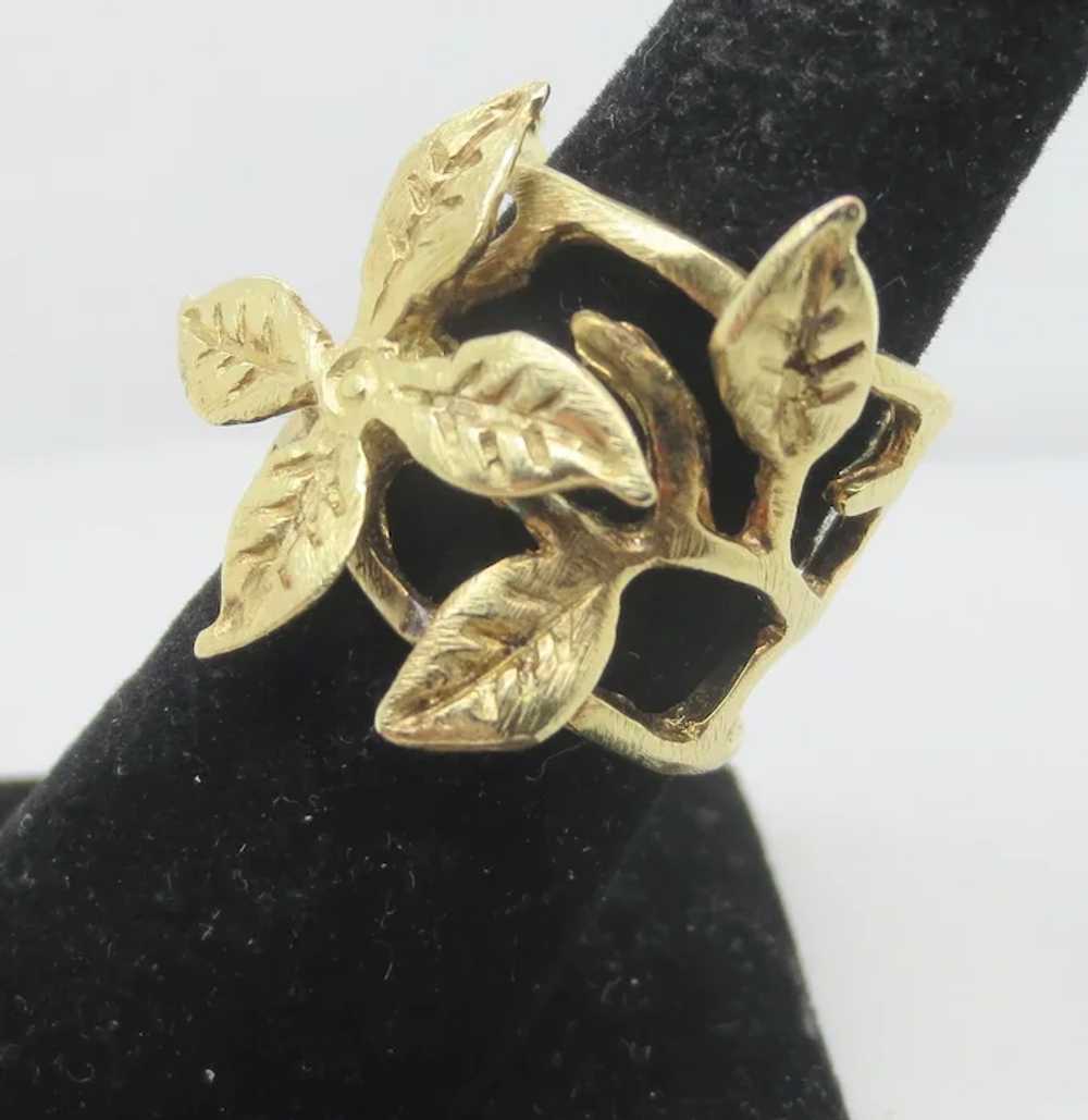 Gilt Metal Split Ring - image 2