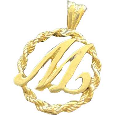 Solid 14K Gold Initial Charm