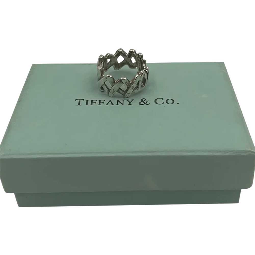 Tiffany & Co. Paloma Picasso Sterling XO Band Ring - image 1