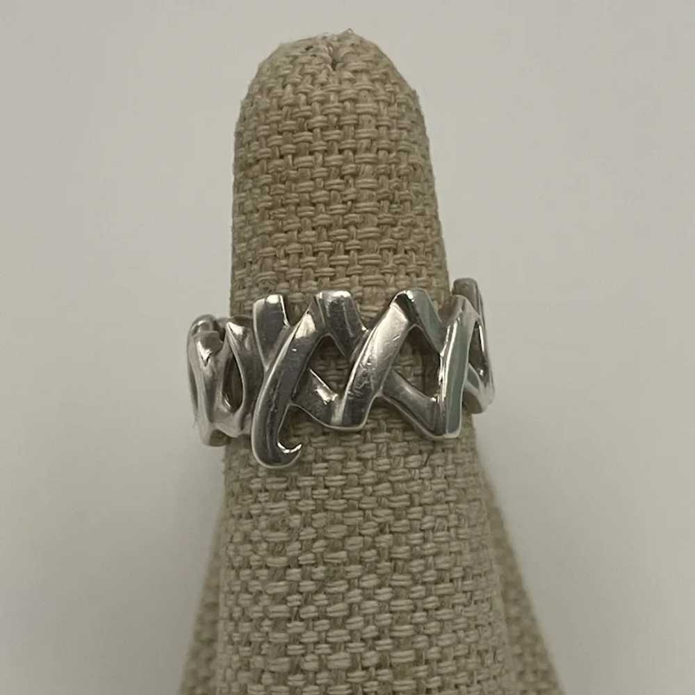 Tiffany & Co. Paloma Picasso Sterling XO Band Ring - image 3