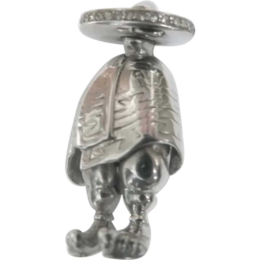 Vintage Mexican Sterling Silver Figural Brooch Se… - image 1