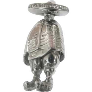 Vintage Mexican Sterling Silver Figural Brooch Se… - image 1