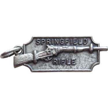 Sterling SPRINGFIELD RIFLE Vintage Charm - Souveni