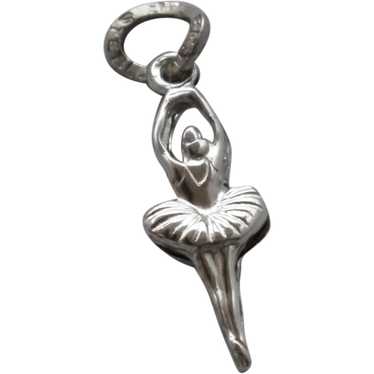 Beau Sterling Double Sided Ballerina Dancer Charm - image 1