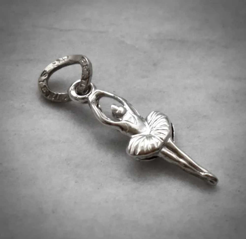 Beau Sterling Double Sided Ballerina Dancer Charm - image 2