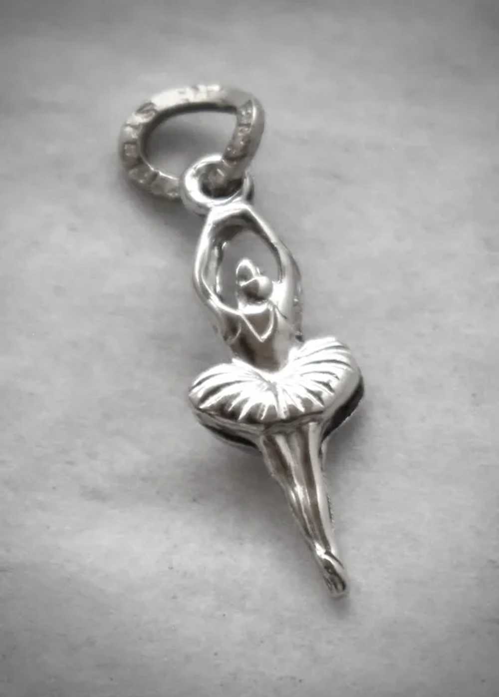 Beau Sterling Double Sided Ballerina Dancer Charm - image 4