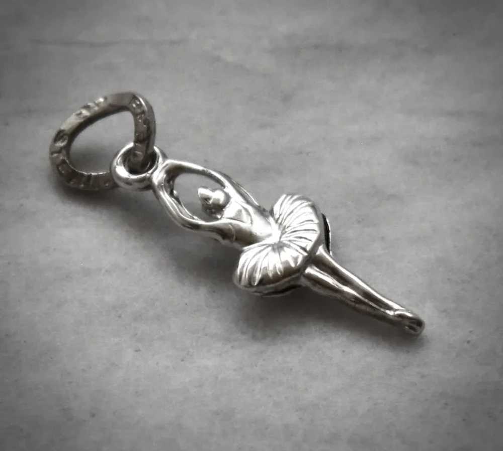 Beau Sterling Double Sided Ballerina Dancer Charm - image 5