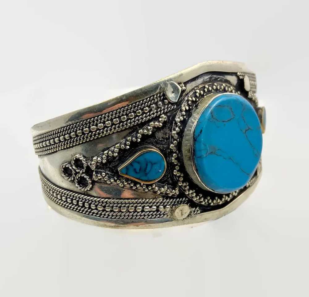 Boho Bracelet, Kuchi Cuff, Afghan Jewelry, Compos… - image 3
