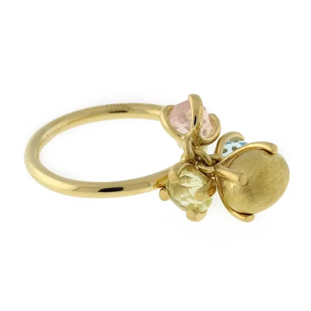 Nanis Bonbon Multi-Gemstone Ring 18K Yellow Gold … - image 6