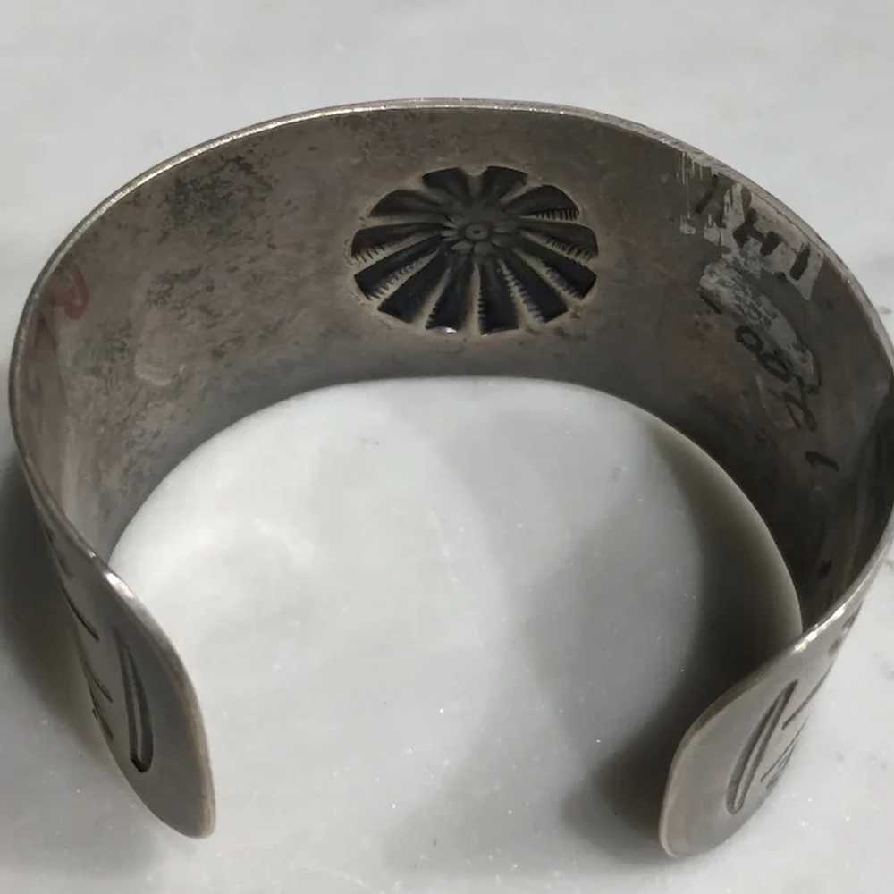 1940's Silver Cuff Bracelet - image 4