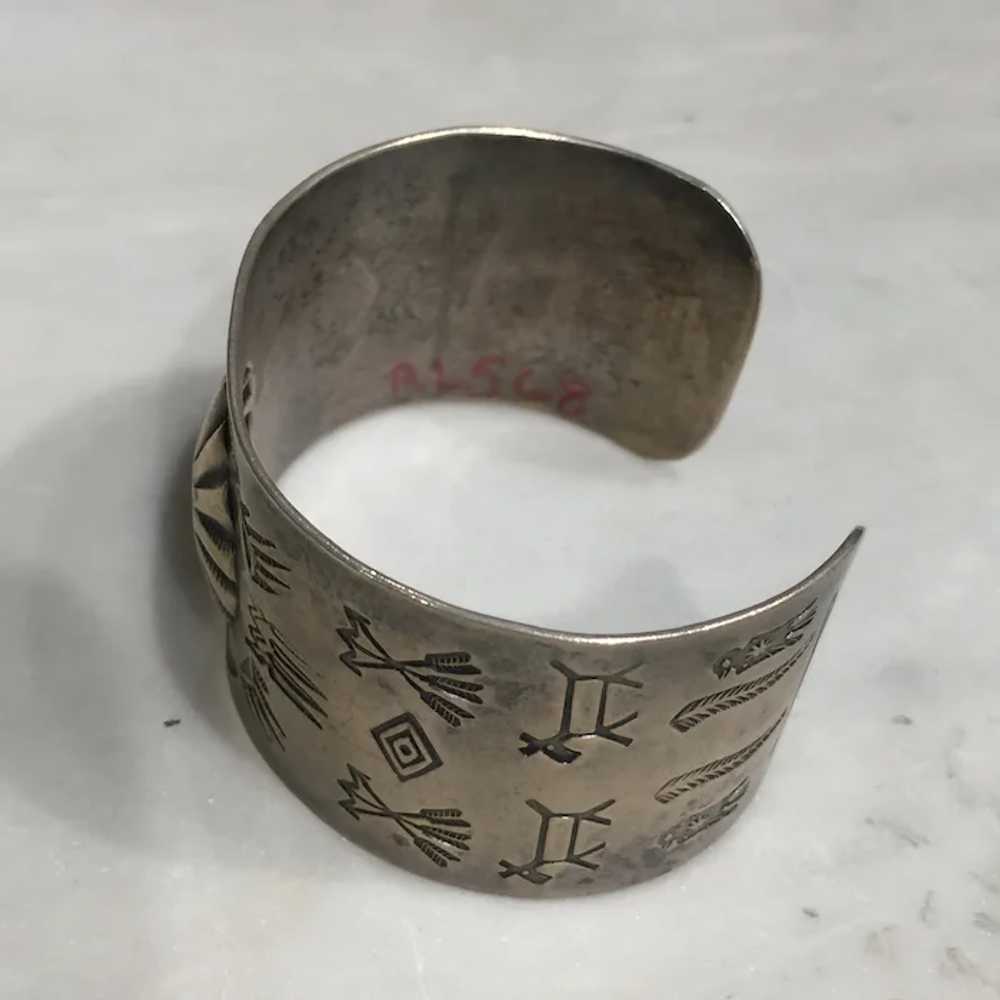 1940's Silver Cuff Bracelet - image 5