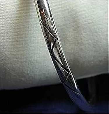 Bangle Bracelet Big 8” 925 Sterling Silver Mexico/