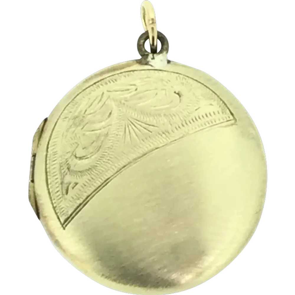 Edwardian Locket Pendant 9CT Hallmarked Elegantly… - image 1