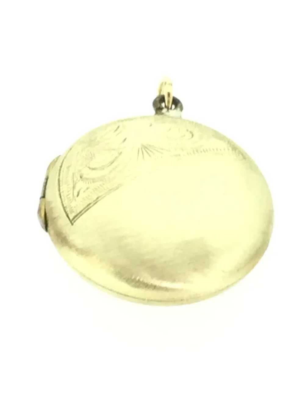 Edwardian Locket Pendant 9CT Hallmarked Elegantly… - image 6