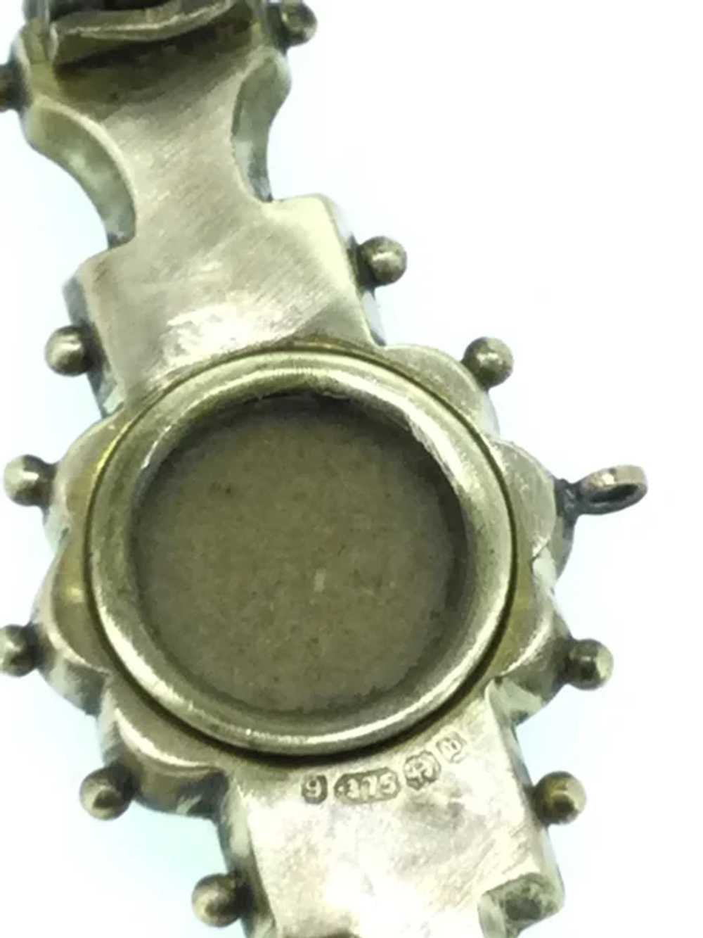 Antique Gold 9CT 375 Brooch Pin Locket Old Rose C… - image 10